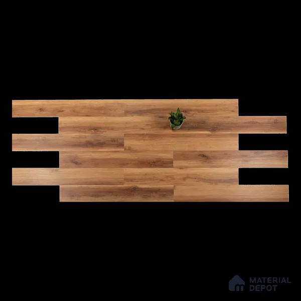 Amber Oak Suede Finish Hybrid Vinyl Flooring | VF 00164 F | 4 ft x 7.2 Inch - 3 mm | Suitable For Bedroom, Office & Indoor Sports Area