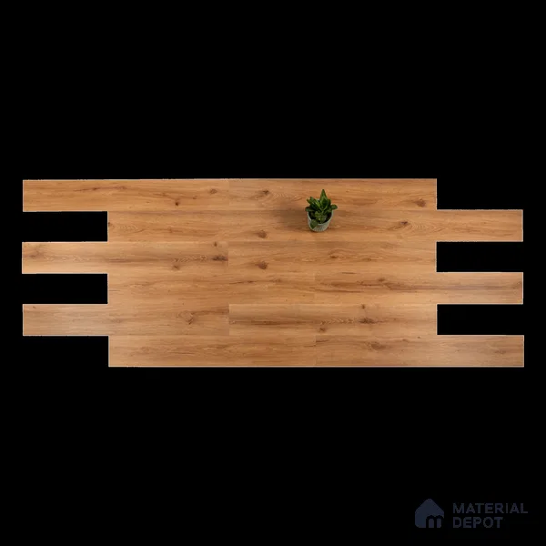 Natural Oak Suede Finish Hybrid Vinyl Flooring | VF 00164 G | 4 ft x 7.2 Inch - 3 mm | Suitable For Bedroom, Office & Indoor Sports Area