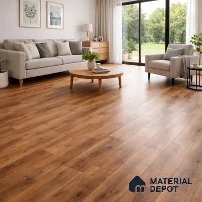 Natural Oak Suede Finish Hybrid Vinyl Flooring | VF 00164 G | 4 ft x 7.2 Inch - 3 mm | Suitable For Bedroom, Office & Indoor Sports Area