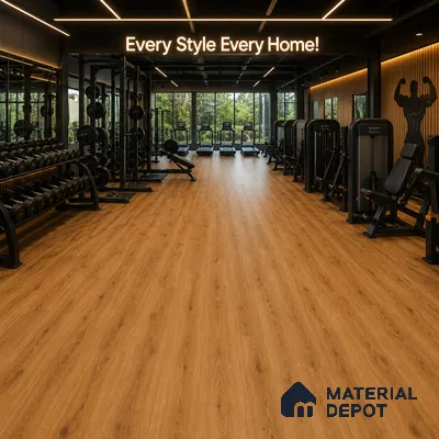 Natural Oak Suede Finish Hybrid Vinyl Flooring | VF 00164 G | 4 ft x 7.2 Inch - 3 mm | Suitable For Bedroom, Office & Indoor Sports Area
