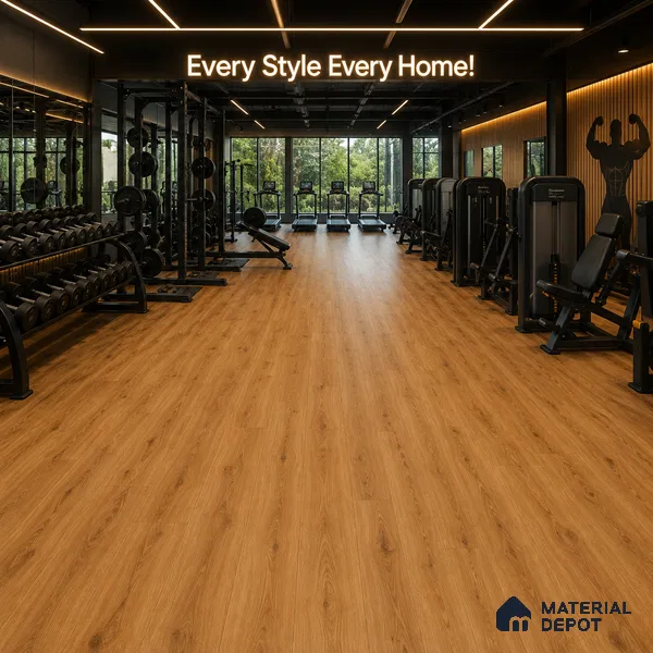 Natural Oak Suede Finish Hybrid Vinyl Flooring | VF 00164 G | 4 ft x 7.2 Inch - 3 mm | Suitable For Bedroom, Office & Indoor Sports Area