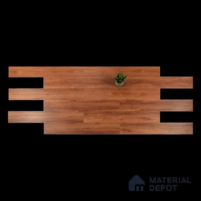 Mahogany Suede Finish Hybrid Vinyl Flooring | VF 00164 H | 4 ft x 7.2 Inch - 3 mm | Suitable For Bedroom, Office & Indoor Sports Area