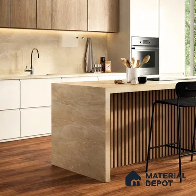 Mahogany Suede Finish Hybrid Vinyl Flooring | VF 00164 H | 4 ft x 7.2 Inch - 3 mm | Suitable For Bedroom, Office & Indoor Sports Area