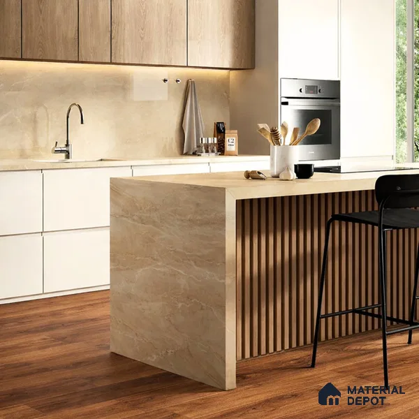 Mahogany Suede Finish Hybrid Vinyl Flooring | VF 00164 H | 4 ft x 7.2 Inch - 3 mm | Suitable For Bedroom, Office & Indoor Sports Area