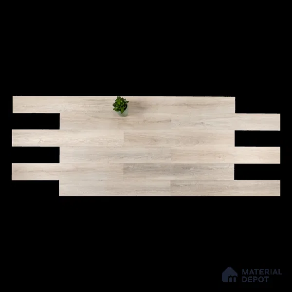 Silver Pine Suede Finish Hybrid Vinyl Flooring | VF 00164 I | 4 ft x 7.2 Inch - 3 mm | Suitable For Bedroom, Office & Indoor Sports Area