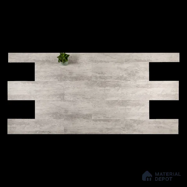 Cement Gray Suede Finish Hybrid Vinyl Flooring | VF 00164 J | 3 ft x 1 ft - 3 mm | Suitable For Bedroom, Office & Indoor Sports Area
