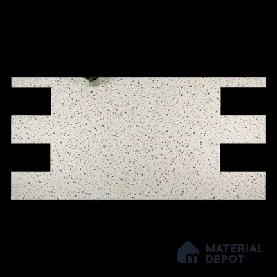 Terrazo Suede Finish Hybrid Vinyl Flooring | VF 00164 K | 3 ft x 1 ft - 3 mm | Suitable For Bedroom, Office & Indoor Sports Area