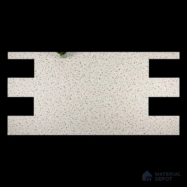Terrazo Suede Finish Hybrid Vinyl Flooring | VF 00164 K | 3 ft x 1 ft - 3 mm | Suitable For Bedroom, Office & Indoor Sports Area