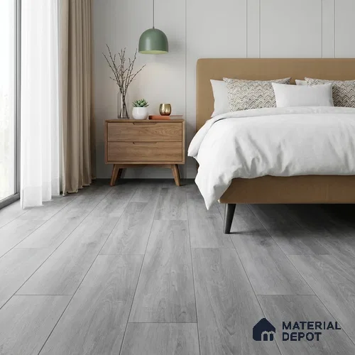 Laguna Grey Wood Look 4 ft x 7.2 inch - 6.5 mm SPC Flooring | SP 00068 | 10-Year Residential Warranty Click-Lock DIY Installation | Suitable For Kitchen, Living Room & Bedroom