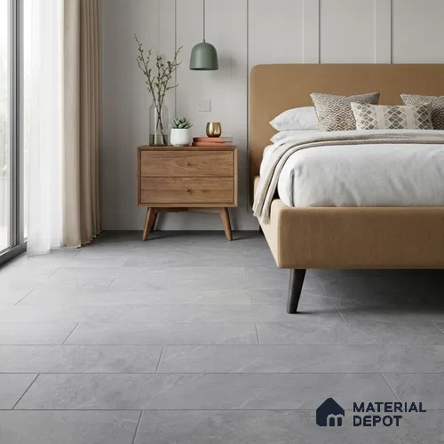 Palermo Slate Marble Look 4 ft x 7.2 inch - 6.5 mm SPC Flooring | SP 00074 | 10-Year Residential Warranty Click-Lock DIY Installation | Suitable For Kitchen, Living Room & Bedroom