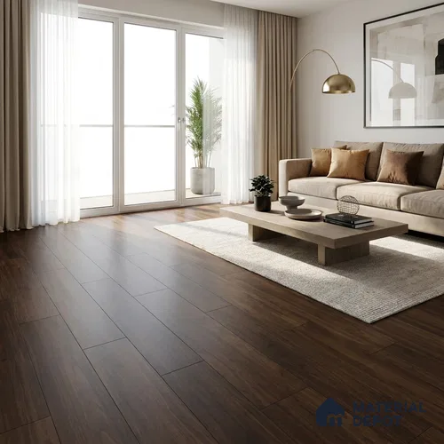 HDF Laminate Wood Floor 4 ft x 8 inch - 8 mm | LF 00285 | 10-Year Residential Warranty AC4 Grade | Arc Click DIY Installation With Wax Coating | Suitable For Living Room, Bedroom & Office