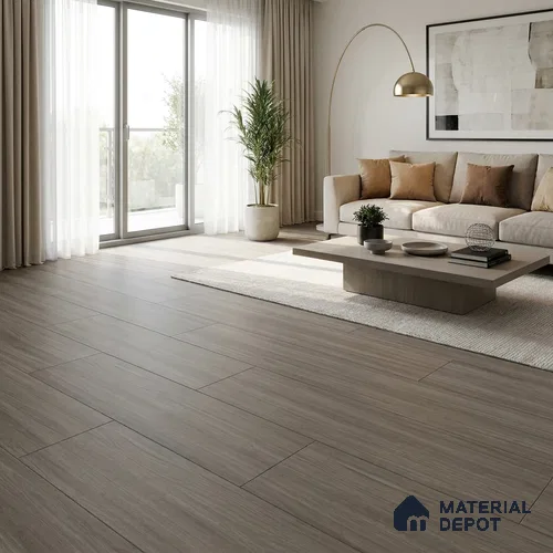 HDF Laminate Wood Floor 4 ft x 8 inch - 8 mm | LF 00287 | 10-Year Residential Warranty AC4 Grade | Arc Click DIY Installation With Wax Coating | Suitable For Living Room, Bedroom & Office