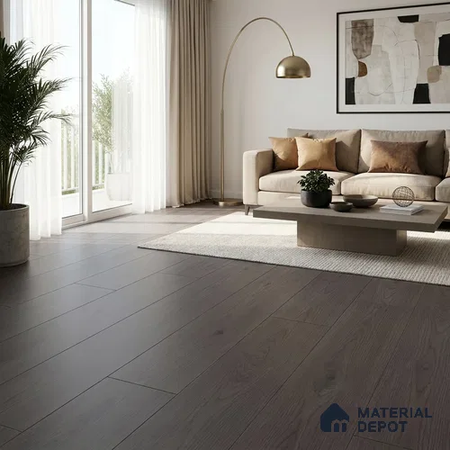 HDF Laminate Wood Floor 4 ft x 8 inch - 8 mm | LF 00291 | 10-Year Residential Warranty AC4 Grade | Arc Click DIY Installation With Wax Coating | Suitable For Living Room, Bedroom & Office