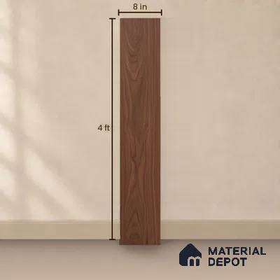 HDF Laminate Wood Floor 4 ft x 8 inch - 8 mm | LF 00292 | 10-Year Residential Warranty AC4 Grade | Arc Click DIY Installation With Wax Coating | Suitable For Living Room, Bedroom & Office