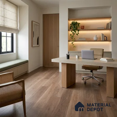 HDF Fish Bone Laminate Wood Floor AC5 Class 33 Grade Chevron Tuscan Harvest Neo LF 00302 D 48 x 12 inch (1220x300 mm) - 8 mm | Natural Wood Grain Surface | V Groove | Unilin Click Locking System Unilin Click Locking System with Moisture Resistant Yellow Backing | European Designs | 12-15 Years Warranty
