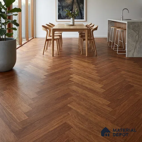 HDF Embossed Herringbone Laminate Wood Floor AC5 Class 33 Grade Imperlia Smoked Oak LF 00313 D 24x4 inch (600x100 mm) - 10 mm | Designer Wood Grain Textures | V Groove | Arc Click System with Moisture Resistant Yellow Backing | 12-15 Years Warranty