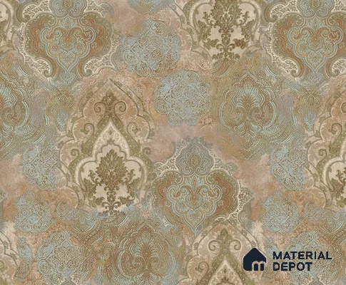 72001-1 | 5 Meter x 42 Inch  Damask Look Wallpaper - 57 Sq. Ft.