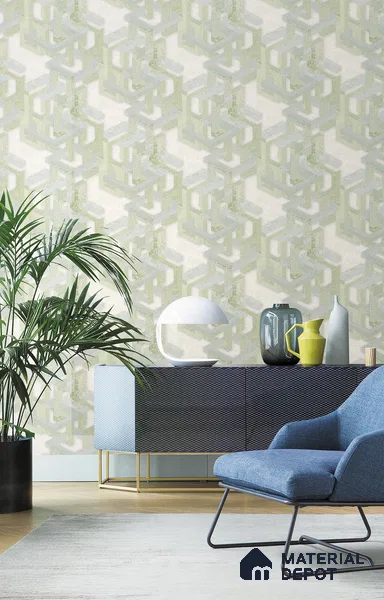 72007-1 | 5 Meter x 42 Inch Geometric Look Wallpaper - 57 Sq. Ft.