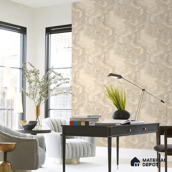 72007-3 | 5 Meter x 42 Inch Geometric Look Wallpaper - 57 Sq. Ft.