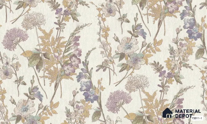 72011-1 | 5 Meter x 42 Inch  Florals Look Wallpaper - 57 Sq. Ft.