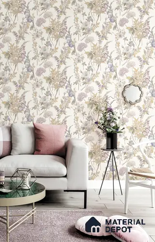 72011-1 | 5 Meter x 42 Inch Florals Look Wallpaper - 57 Sq. Ft.