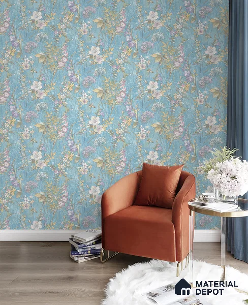 72011-4 | 5 Meter x 42 Inch Florals Look Wallpaper - 57 Sq. Ft.