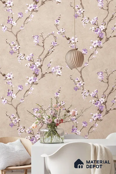 81341-4 | 5 Meter x 42 Inch  Florals Look Wallpaper - 57 Sq. Ft. | Minimum 15% wastage during installation