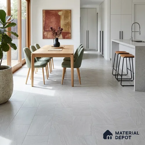 Artic Ripple Stone Look 2 ft x 1 ft - 5 mm SPC Flooring | SP 00089 | 5-Year Warranty Click-Lock DIY Installation | Suitable For Kitchen, Living Room & Bedroom