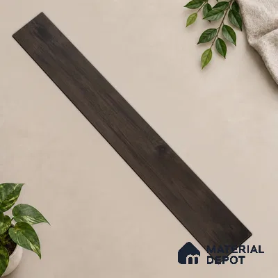 Ebony Majestic Dark Wood Look 4 ft x 7 inch - 5 mm SPC Flooring | SP 00086 | 5-Year Warranty Click-Lock DIY Installation | Suitable For Kitchen, Living Room & Bedroom