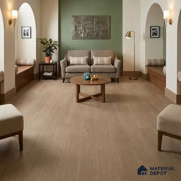 Mapple Hue Light Wood Look 4 ft x 7 inch - 5 mm SPC Flooring | SP 00083 | 5-Year Warranty Click-Lock DIY Installation | Suitable For Kitchen, Living Room & Bedroom