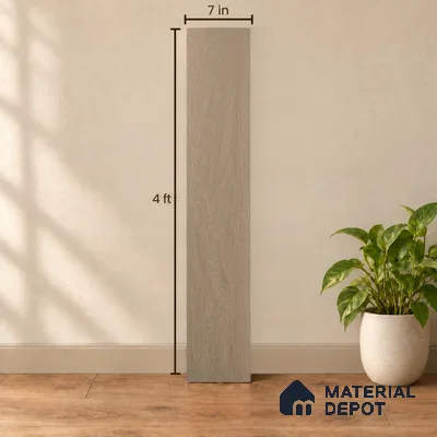 Mapple Hue Light Wood Look 4 ft x 7 inch - 5 mm SPC Flooring | SP 00083 | 5-Year Warranty Click-Lock DIY Installation | Suitable For Kitchen, Living Room & Bedroom