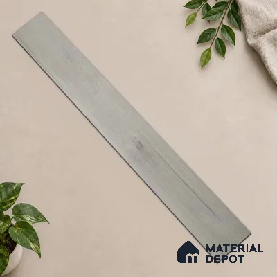 Moonlight Grey Grey Wood Look 4 ft x 7 inch - 6 mm SPC Flooring | SP 00091 | 5-Year Warranty Click-Lock DIY Installation | Suitable For Kitchen, Living Room & Bedroom