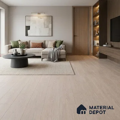 River Oak Grey Wood Look 4 ft x 7 inch - 6 mm SPC Flooring | SP 00126 B | 5-Year Warranty Click-Lock DIY Installation | Suitable For Kitchen, Living Room & Bedroom