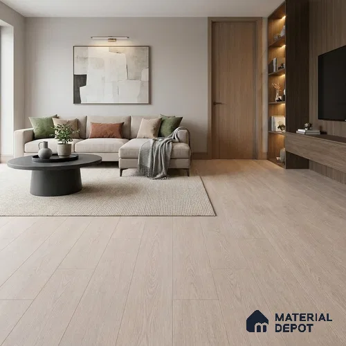 River Oak Grey Wood Look 4 ft x 7 inch - 6 mm SPC Flooring | SP 00126 B | 5-Year Warranty Click-Lock DIY Installation | Suitable For Kitchen, Living Room & Bedroom