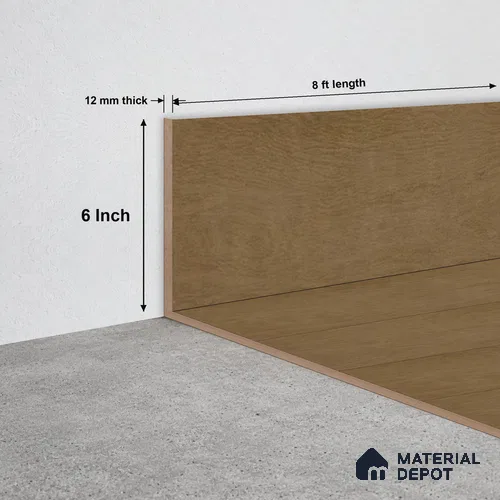 SPC Skirting TF 00583 O |  8 ft x 6 inch  - 12 mm | Compatible for SPC Floor SP 00131
