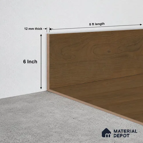 SPC Skirting TF 00663 O |  8 ft x 6 inch  - 12 mm | Compatible for SPC Floor SP 00130