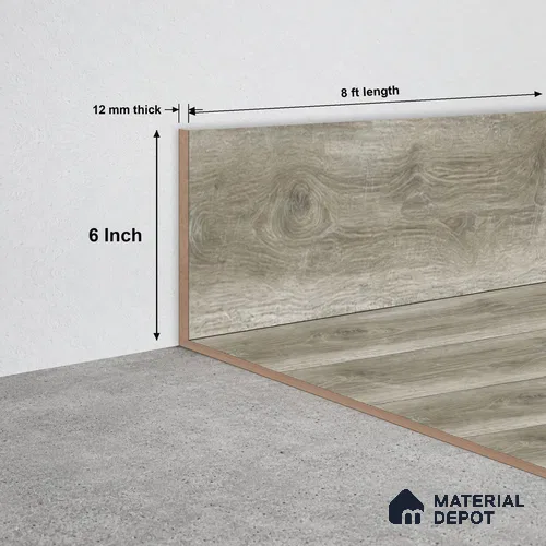 SPC Skirting TF 00665 O |  8 ft x 6 inch  - 12 mm | Compatible for SPC Floor SP 00133