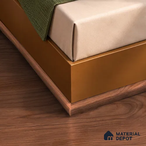 MDF Corner Beading Profile TF 00600 B | 8 ft x 18 mm - 12 mm | Compatible For Laminate Wood Floor LF 00364 C | Neat Finish For Floor & Wall Corners