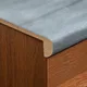 MDF L Nosing Profile  TF 00581 W | 8 ft x 25 x 25 x 12 mm | Compatible for Laminate Wood Floor VF 00121 | Image - 1
