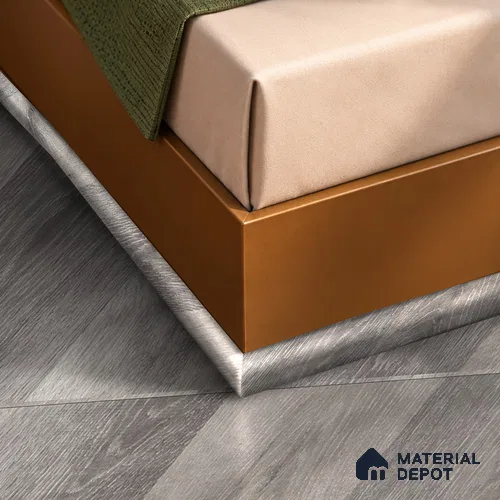 MDF Corner Beading Profile TF 00467 | 8 ft x 12 mm x 12 mm | Compatible for Laminate Wood Floor LF 00302 | Neat Finish For Floor & Wall Corners