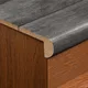 MDF L Nosing Profile  TF 00457 AA | 8 ft x 25 x 25 x 12 mm | Compatible for Laminate Wood Floor SP 00084 | Image - 1