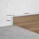 MDF Skirting  TF 00464 E | 8 ft x 3 Inch | Compatible for Laminate Wood Floor SP 00090 B | Image - 1