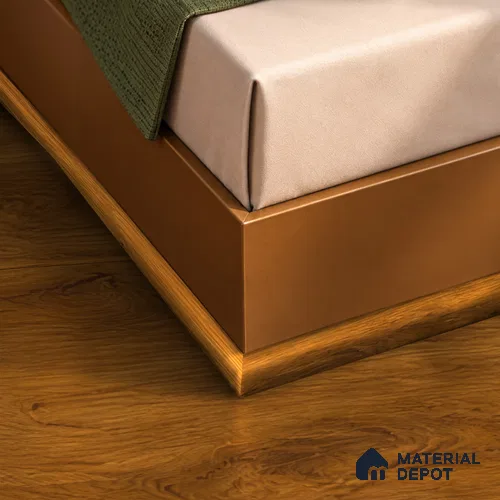 MDF Corner Beading Profile Basic TF 00185 | 8 ft x 12 mm x 12 mm | Compatible for Laminate Wood Floor LF 00318 D | Neat Finish For Floor & Wall Corners