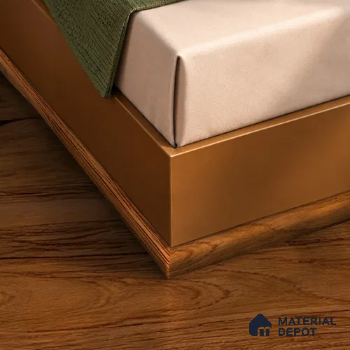 MDF Corner Beading Profile Basic TF 00182 B | 8 ft x 18 mm x 12 mm | Compatible for Laminate Wood Floor LF 00318 | Neat Finish For Floor & Wall Corners
