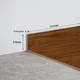 MDF Skirting Basic TF 00182 E | 8 ft x 3 Inch | Compatible for Laminate Wood Floor LF 00318 | Image - 1