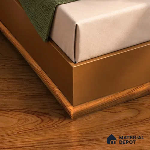 MDF Corner Beading Profile Basic TF 00189 | 8 ft x 12 mm x 12 mm | Compatible for Laminate Wood Floor LF 00319 B | Neat Finish For Floor & Wall Corners