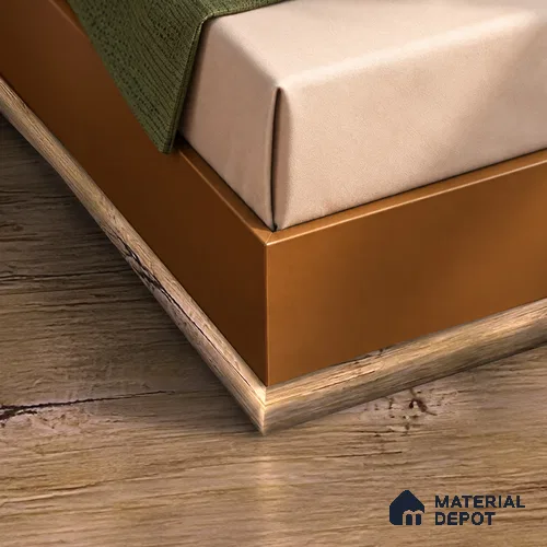 MDF Corner Beading Profile Basic TF 00191 | 8 ft x 12 mm x 12 mm | Compatible for Laminate Wood Floor LF 00319 D | Neat Finish For Floor & Wall Corners