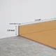 MDF Skirting Cheveron TF 00245 D | 8 ft x 2.5 Inch | Compatible for Laminate Wood Floor LF 00330 B | Image - 1