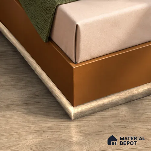 MDF Corner Beading Profile Elevate TF 00226 C | 8 ft x 25 mm x 12 mm | Compatible for Laminate Wood Floor LF 00325 C | Neat Finish For Floor & Wall Corners