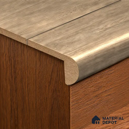 MDF L Nosing Profile Elevate TF 00226 W | 8 ft x 25 x 25 x 12 mm | Compatible for Laminate Wood Floor LF 00325 C | Protective Edge Finish For Stairs & Steps